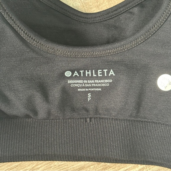 NWT Athleta Women’s Renew Sports Bra for A-C Cups in black size small - Picture 8 of 9